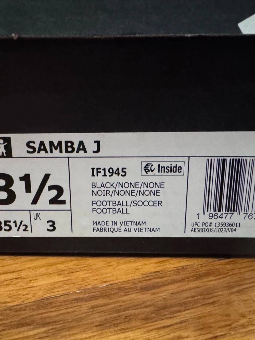 adidas Samba Black with White Stripes Sneakers